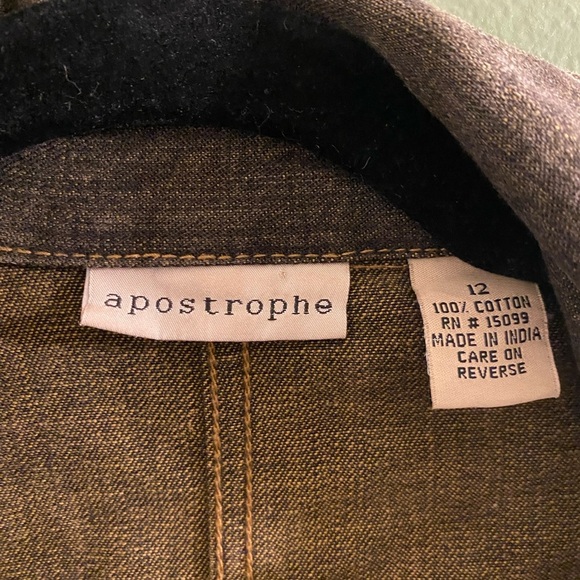 Apostrophe Black Floral Embroidered Blazer. - Picture 5 of 6